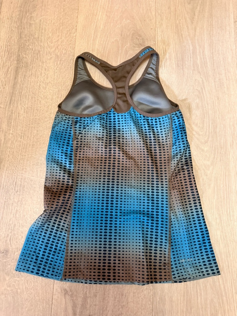 Nike Blue & Grey Gradient Racerback Tank - Picture 4 of 6